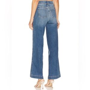 SPANX Seamed Front Wide Leg Pull On Jeans in Vintage Indigo Size M Tall